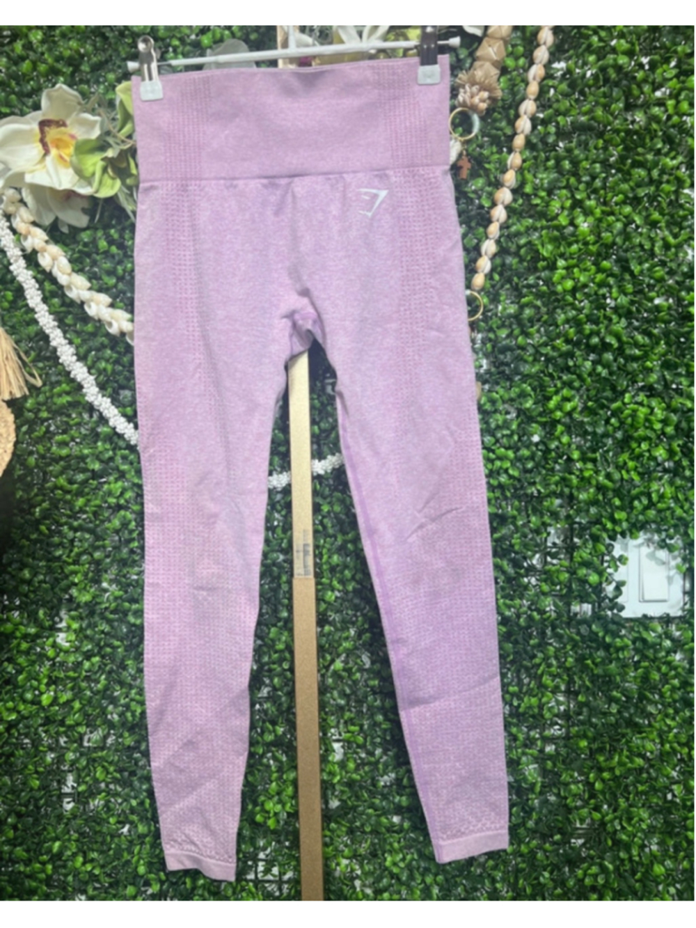 Gymshark Lavender Seamless High waisted Workout Athletic Leggings size Small